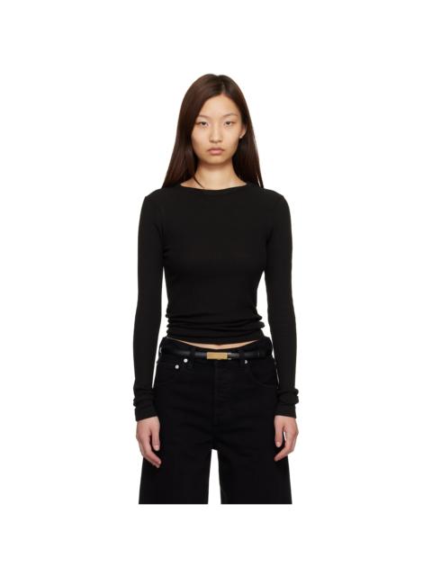 Citizens of Humanity Black Bina Crewneck T-shirt