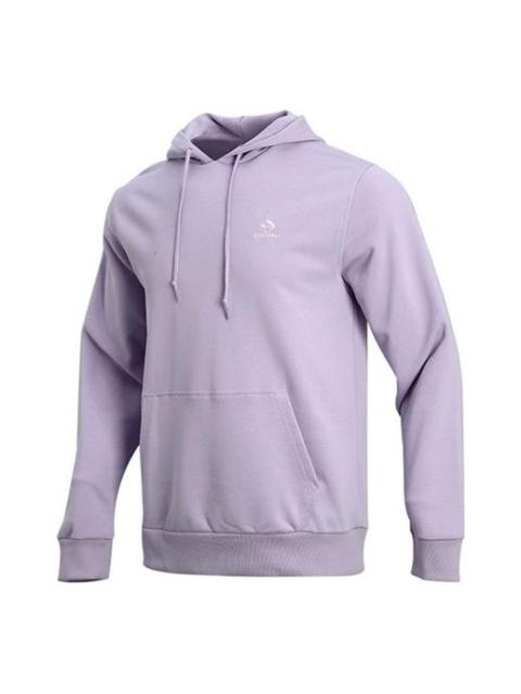 Men's Converse Athleisure Casual Sports Hooded Pullover Knit Light Purple 10020343-A19