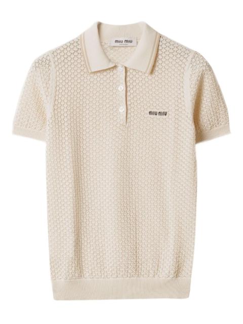 Miu Miu Miu Miu Women Cotton Polo Shirt