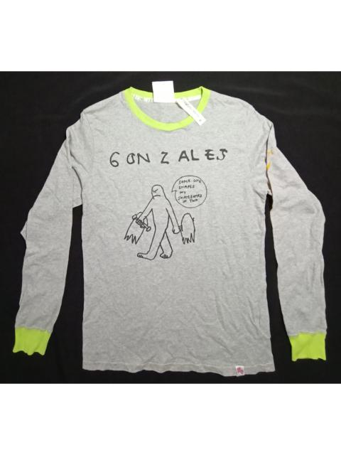 Other Designers Hype - Mark Gonzales Long Sleeve Tee Cartoon Art