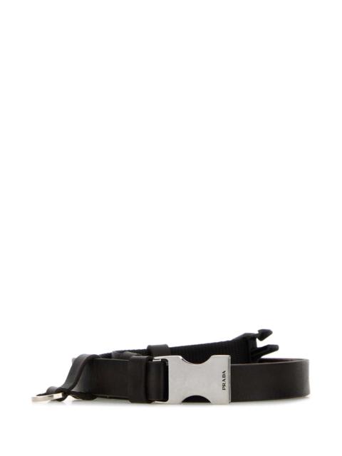 Prada Prada Men Dark Brown Leather Belt