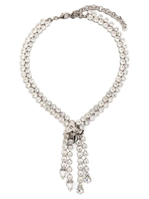 Alessandra Rich Alessandra Rich Women Bow Crystals Necklace