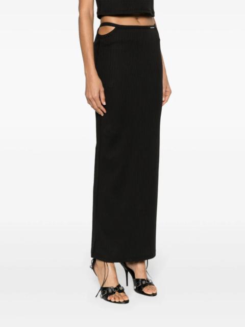 alexanderwang.t T BY ALEXANDER WANG Women W/ Skinny Woven Label G String Floor Length Skirt