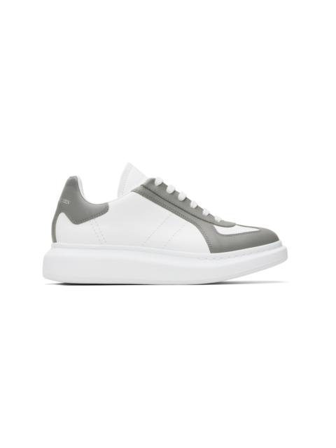 Alexander McQueen White & Gray Oversized Retro Sneakers