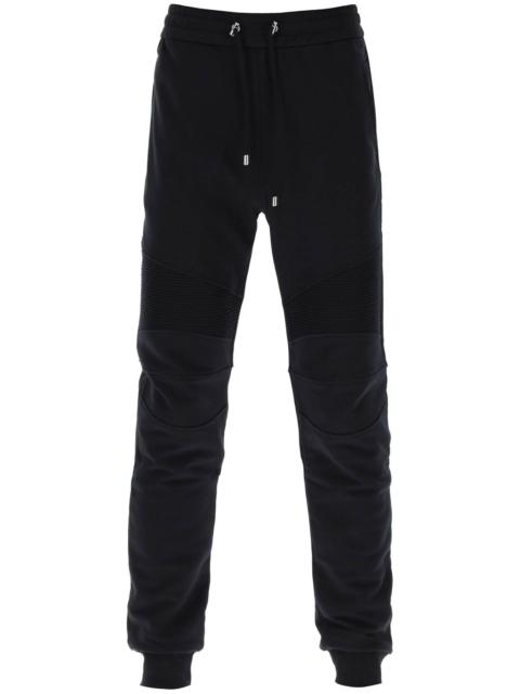 Balmain Joggers With Topstitched Inserts