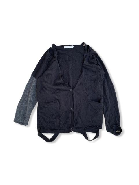 Other Designers Japanese Brand - Ehyphen World Gallery Hybrid Destroyed bondage Cardigan