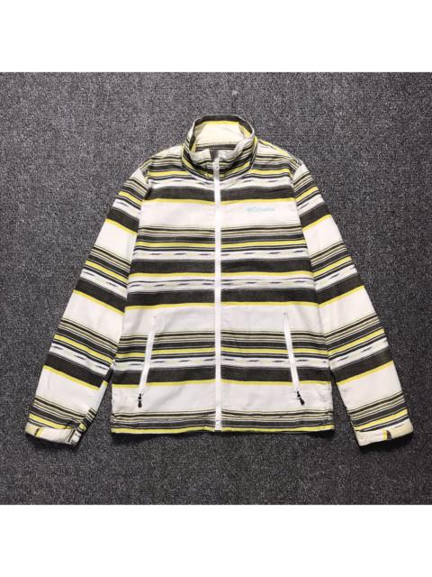 Other Designers Vintage Columbia Stripe Zipper Jacket