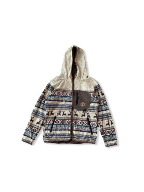 Other Designers Japanese Brand - JapanBrand Skateboard GRN Tokyo Printed Fleece Hoodie Jacket