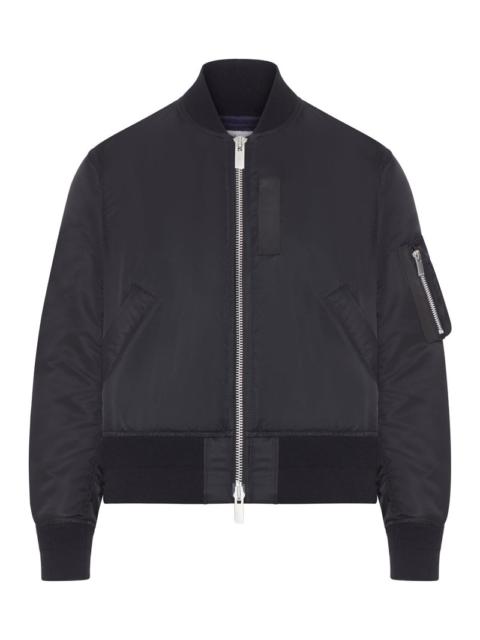 sacai Sacai Women Nylon Bomber Jacket With Zip