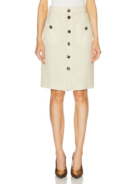 Etta Belted Wrap-effect Taffeta Maxi Skirt REVERSIBLE