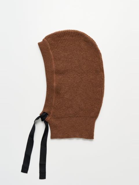 MARGARET HOWELL MARGARET HOWELL MHL KNITTED HOOD LAMBSWOOL CONKER