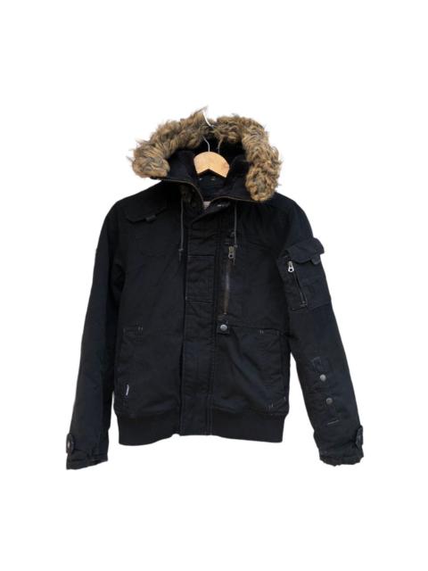 Other Designers Avirex military fur sherpa heavy down jacket