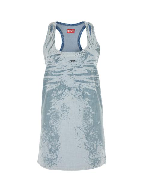 Diesel Printed denim mini dress