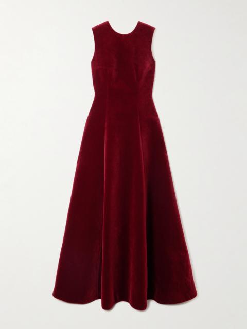 EMILIA WICKSTEAD Nodin Cotton-velvet Gown