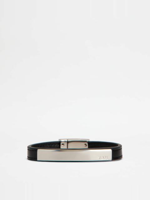 Tod's BRACELET IN LEATHER - BLACK