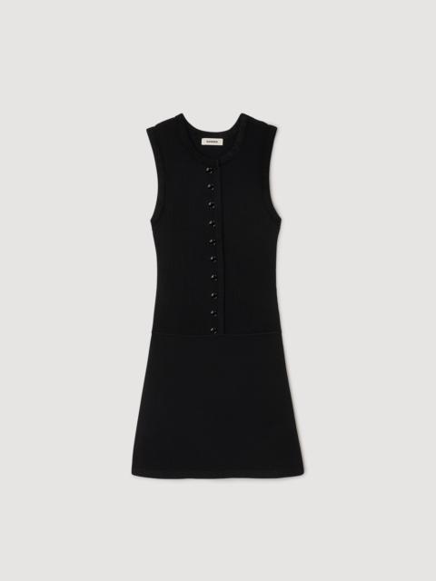 Sandro MINI RIBBED KNIT DRESS