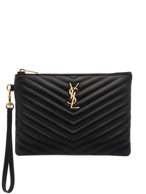 SAINT LAURENT Saint Laurent Women Leather Matelassé Cassandre Pouch