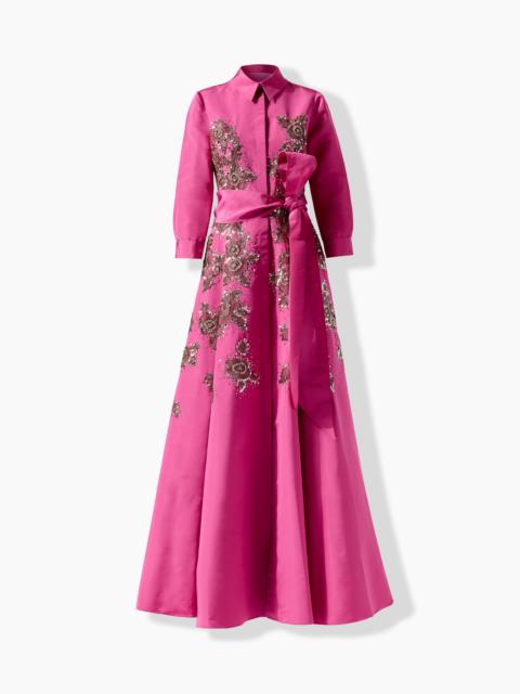 CAROLINA HERRERA Embroidered Trench Gown