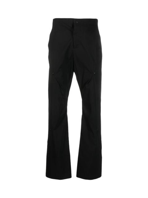 POST ARCHIVE FACTION (PAF) ZIP-DETAILS FLARED TROUSERS