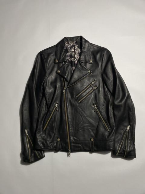 NUMBER (N)INE NUMBER (N)INE-STUDIOUS BIKER LEATHER JACKET