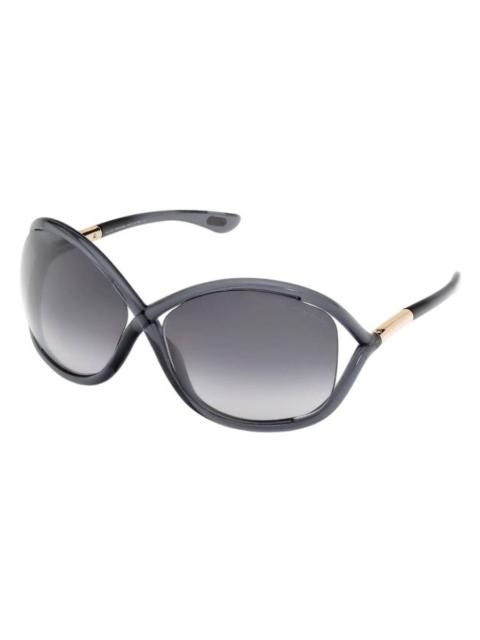 TOM FORD Tom Ford Whitney Smoke Gradient Oversized Ladies Sunglasses FT0009 0B5 64