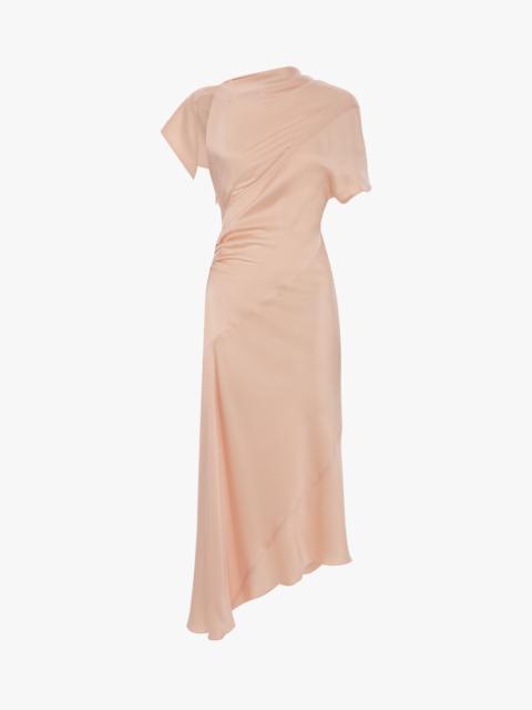 Victoria Beckham Asymmetric Twist Dress In Blossom