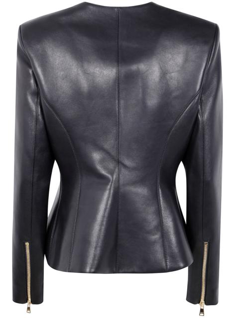 Balmain Zipped Lambskin Basque Jacket