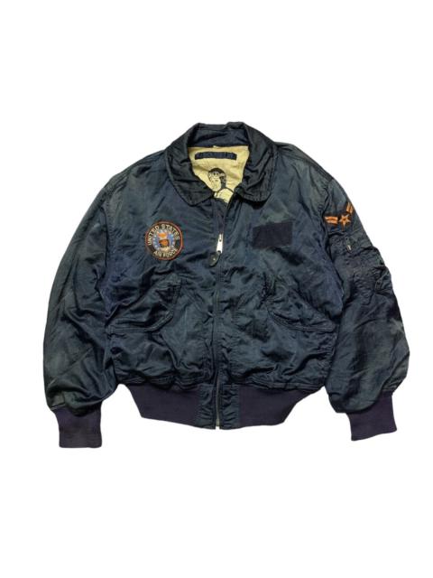 Other Designers Vintage Flight Jacket MA-1 Bombers US Air Force