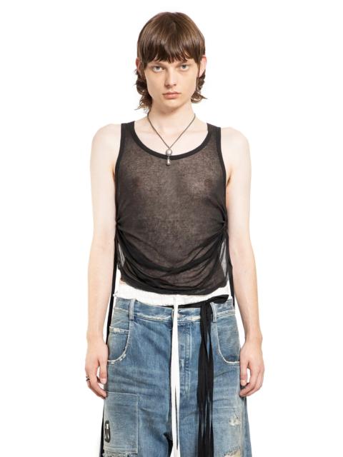 Ann Demeulemeester Boris-Wrinkled-Cropped-Tank-Top