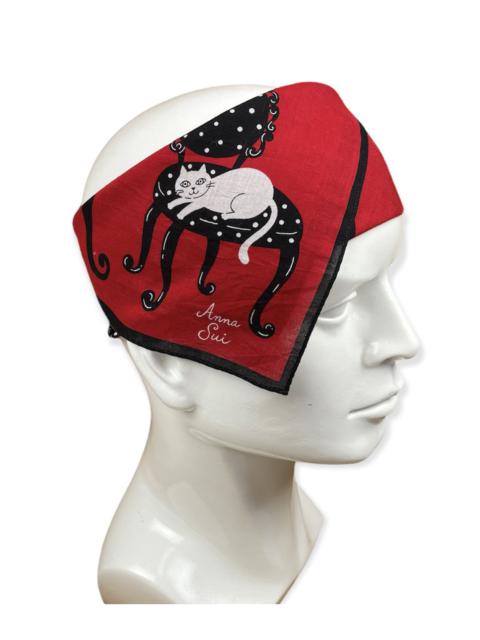 Other Designers Vintage - ANNA SUI BANDANA HANDKERCHIEF NECKERCHIEF - HC 0398