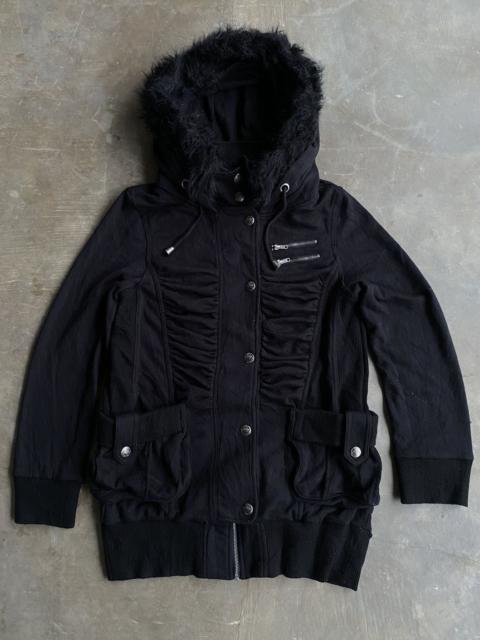 Other Designers If Six Was Nine × Japanese Brand × Le Grande Bleu (L.G.B.) - RR YUYU with fur hoodie y2k Lgb style