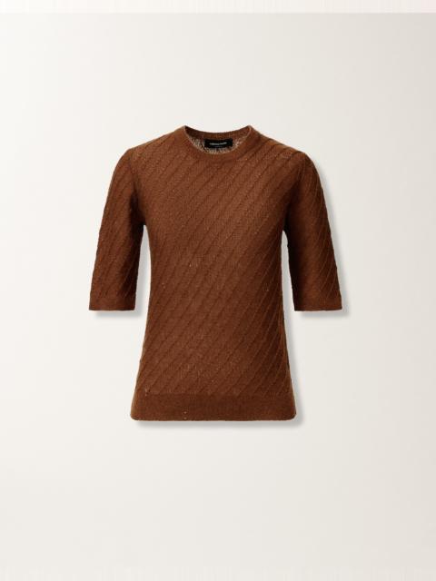 FABIANA FILIPPI Wool and silk sweater with sequins