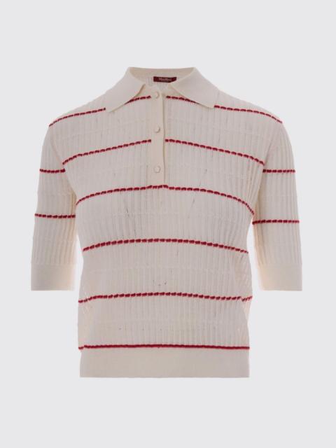 Max Mara Studio Max Mara Studio Women Wool And Silk Knit Polo Max Mara Studio