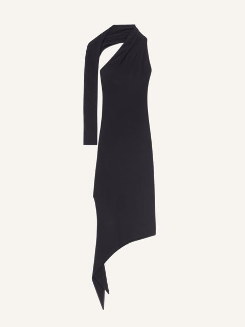 courrèges LONG SLASH CREPE DRESS