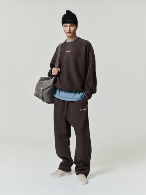 ESSENTIALS Suede Fleece Signature Relaxed Pant