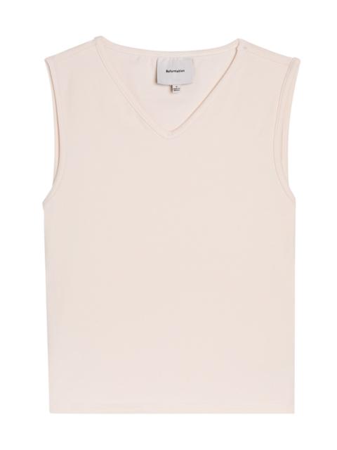Reformation Reformation Wren Stretch-cotton top