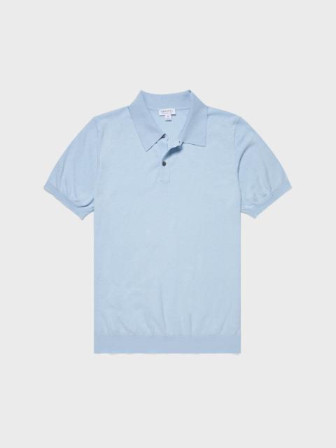 Sunspel Ice Cotton Polo Shirt
