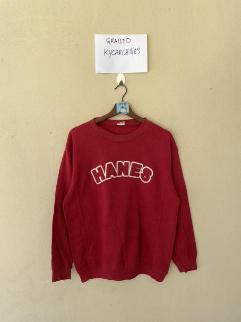 Other Designers Vintage - VINTAGE HANES BIG LOGOS SWEATSHIRT
