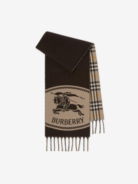 Burberry Reversible Knight Stamp Scarf