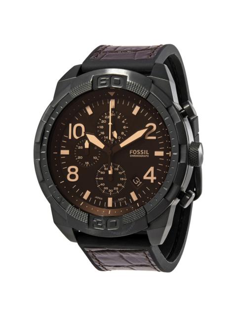 Fossil - Fossil Bronson Chronograph Quartz Brown Dial Men's Watch FS5713
