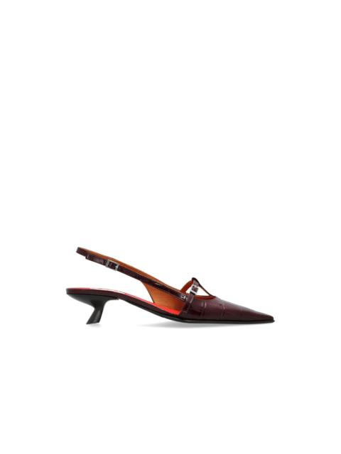 Marni MARNI Red 60mm Slingback Pumps New & Authentic (Women's size