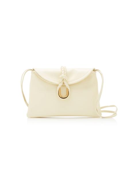 Bottega Veneta Small Liberta Leather Crossbody Bag yellow