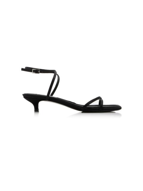 TOTEME Satin Crossover Sandals black