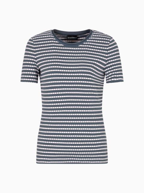 EMPORIO ARMANI JACQUARD JERSEY JUMPER