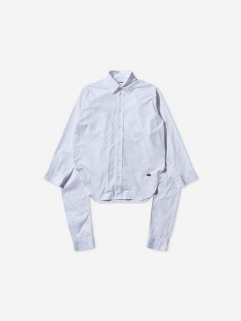 Jean Paul Gaultier Women's Oversized Hooded Shirt White