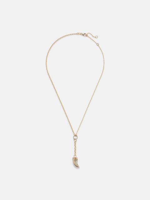 FOUNDRAE 18kt gold necklace with prasiolite
