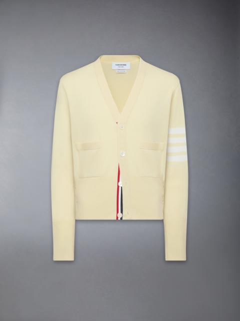 Thom Browne CLASSIC CASHMERE 4-BAR V-NECK CARDIGAN