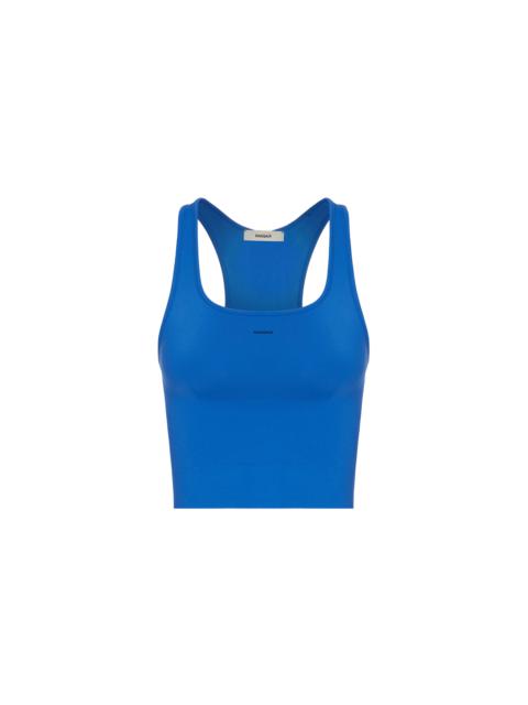 PANGAIA Women's Plant-Stretch Compressive Ribbed Tank Top - Cobalt Blue
