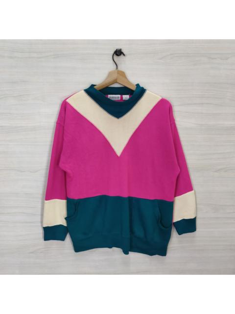 Other Designers Designer × Eileen Fisher × Vintage - Vtg 90s Eillen Colorblock Pullover