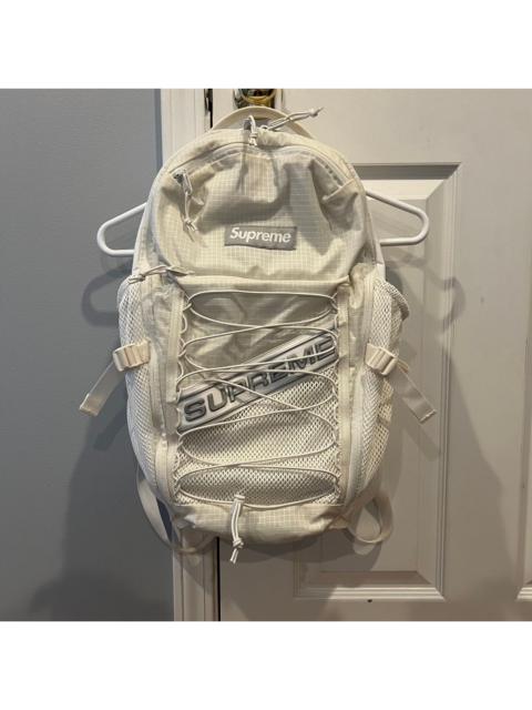 Supreme Supreme Logo Backpack FW23 White